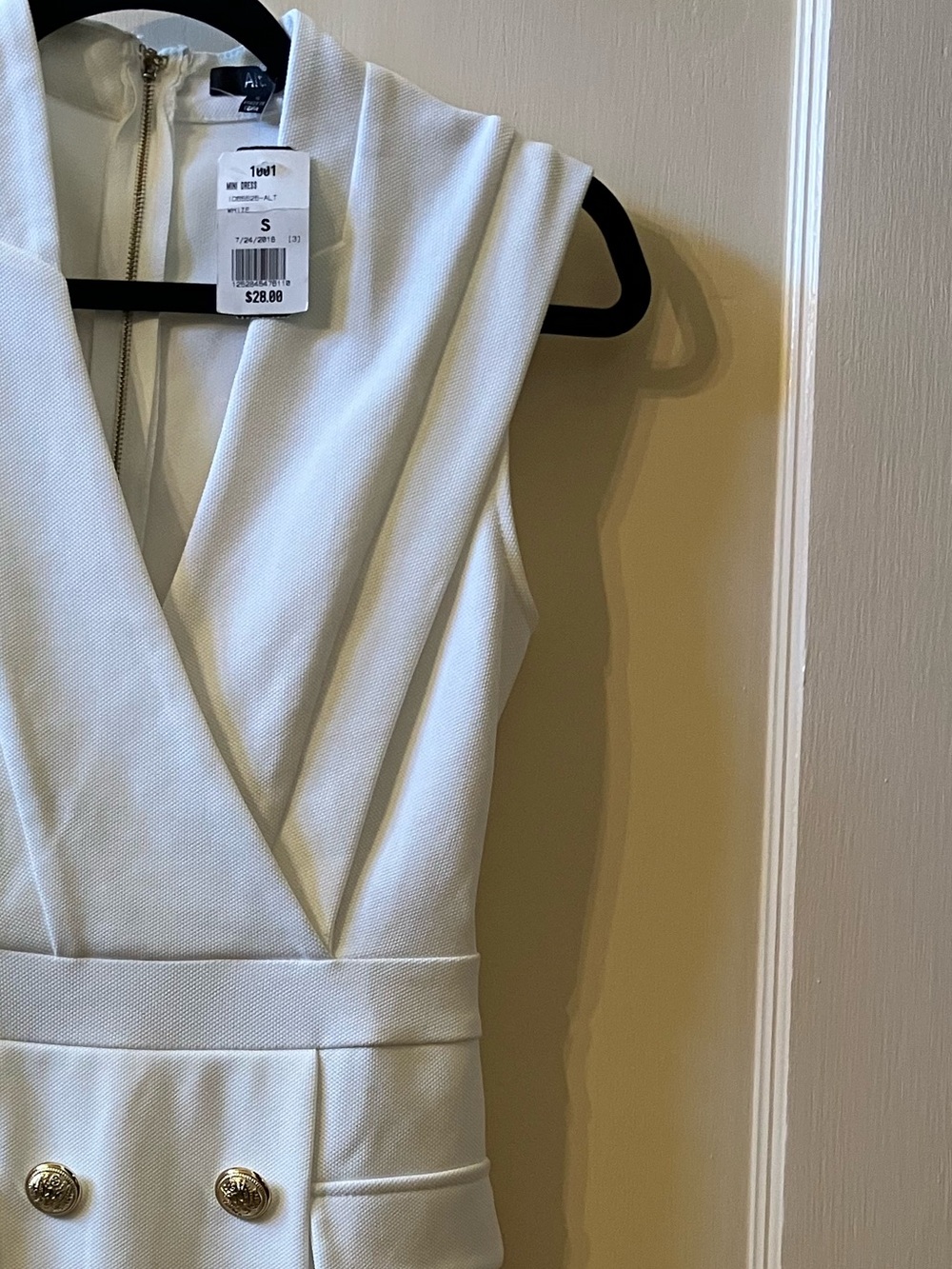 Balmain White Mini Dress